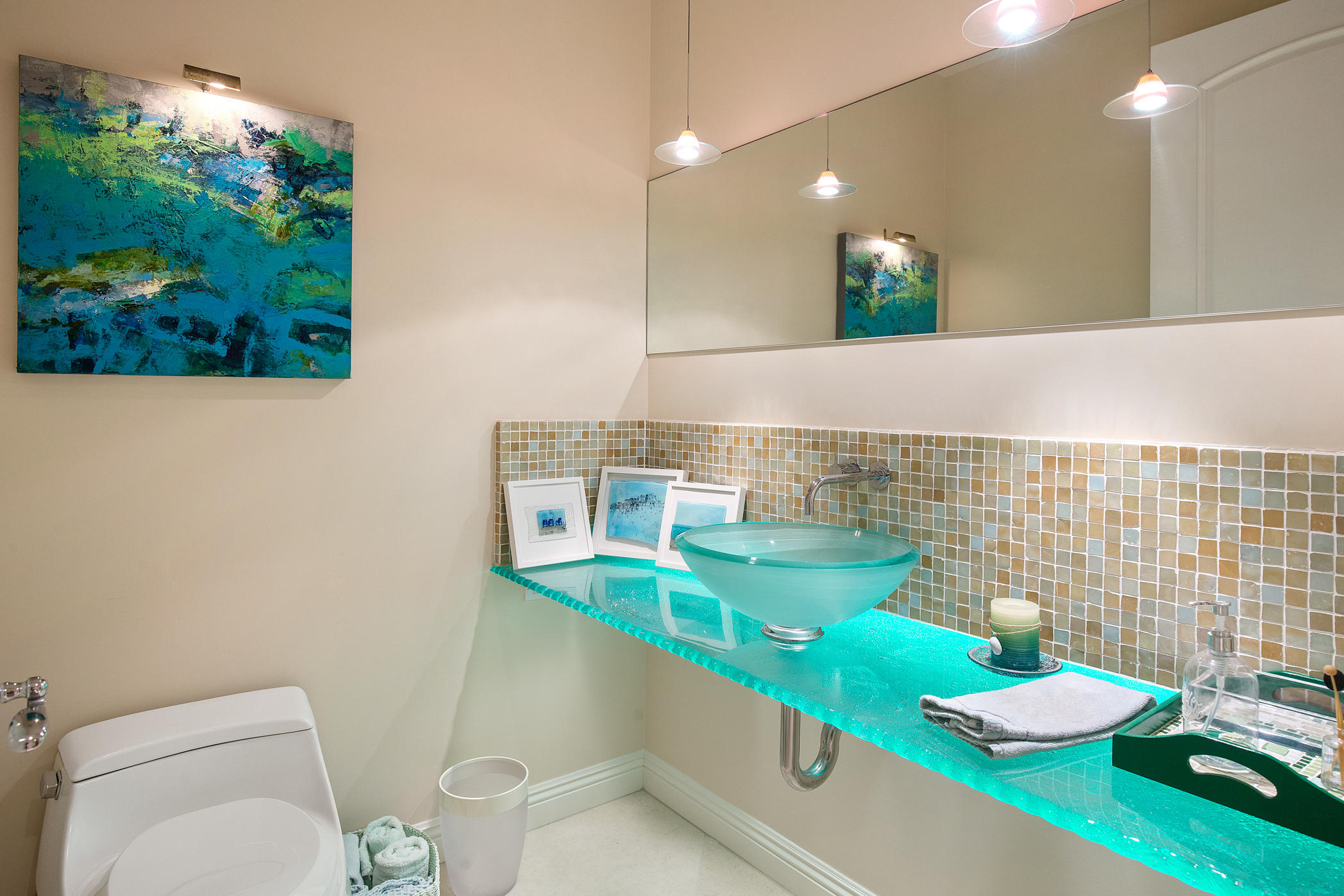 1135 Capri Way Oxnard, CA 93035 - Photo 49 of 50 a bathroom with a sink mirror and toilet