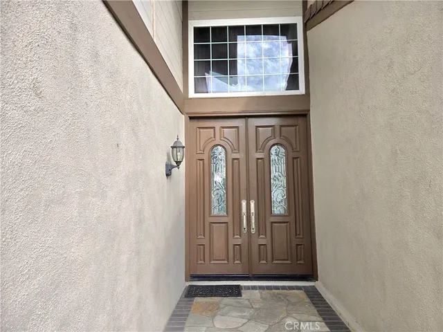 a view of front door of a house
