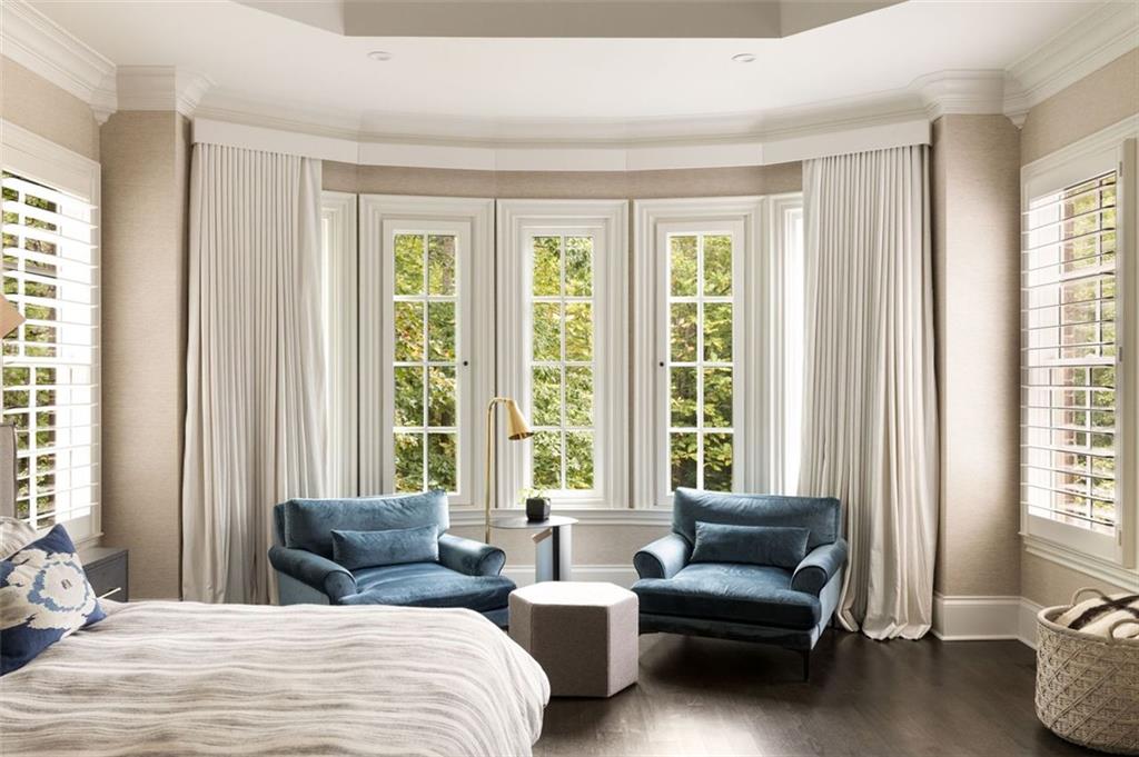 11015 Stroup Road Roswell, GA 30075 - Photo 35 of 113 a bedroom with furniture and a large window