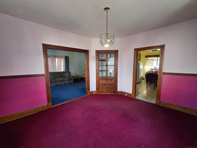 a view of a livingroom with a window
