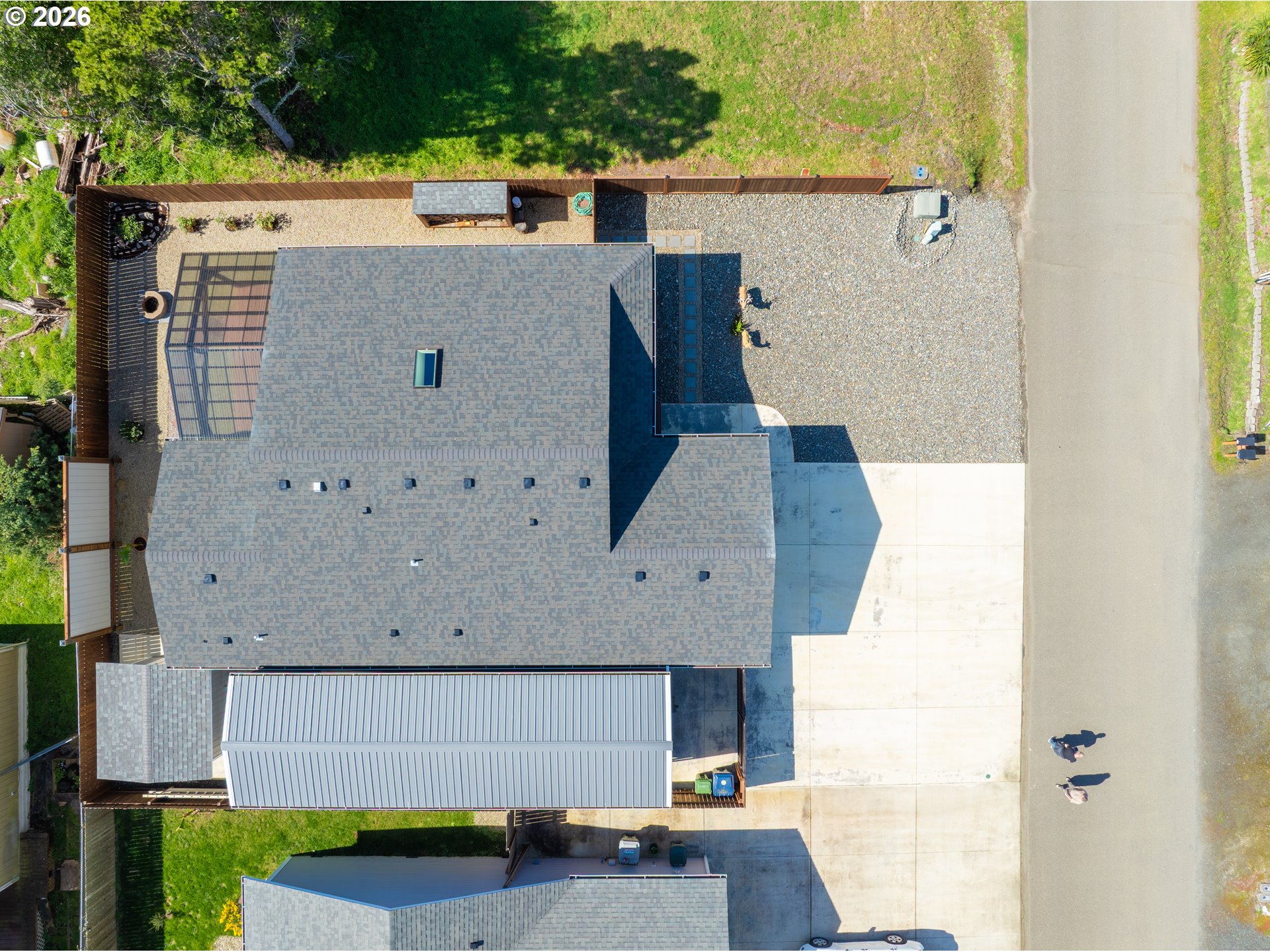 829 Jacobson Way Lakeside, OR 97449 - Photo 37 of 39 an aerial view of a house with a yard