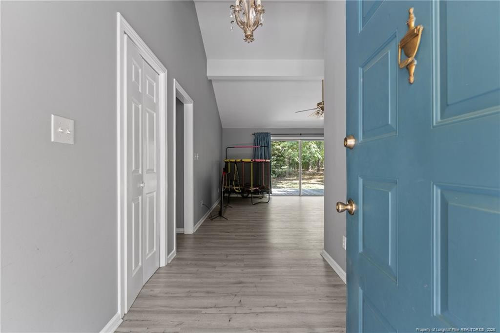 129 Overlook Road Cameron, NC 28326 - Photo 12 of 44 a view of hallway with wooden floor