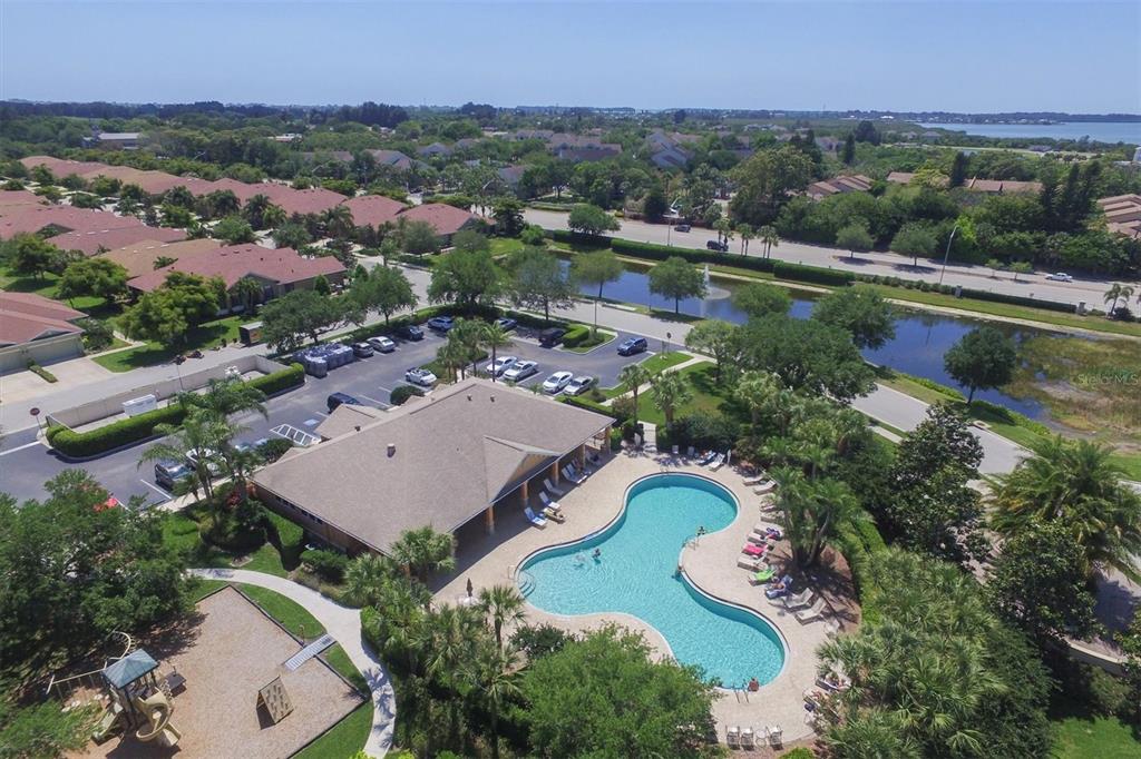 4174 Overture Circle, Unit 519 Bradenton, FL 34209 - Photo 37 of 53 an aerial view of a house with a lake view