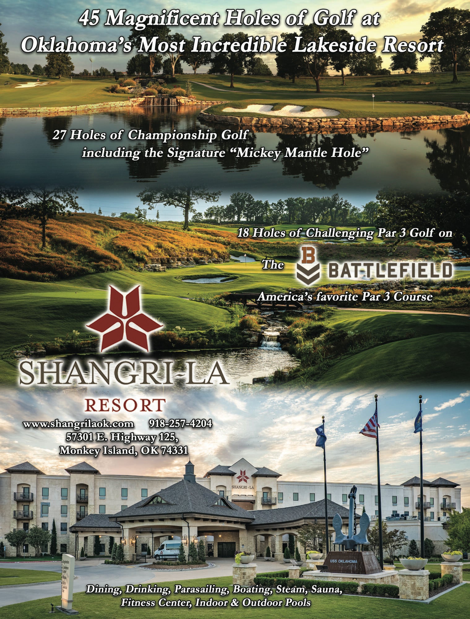 30397 South 567 Road, Unit 80 Afton, OK 74331 - Photo 61 of 68 Shangri-La golf courses are open to members and the public.