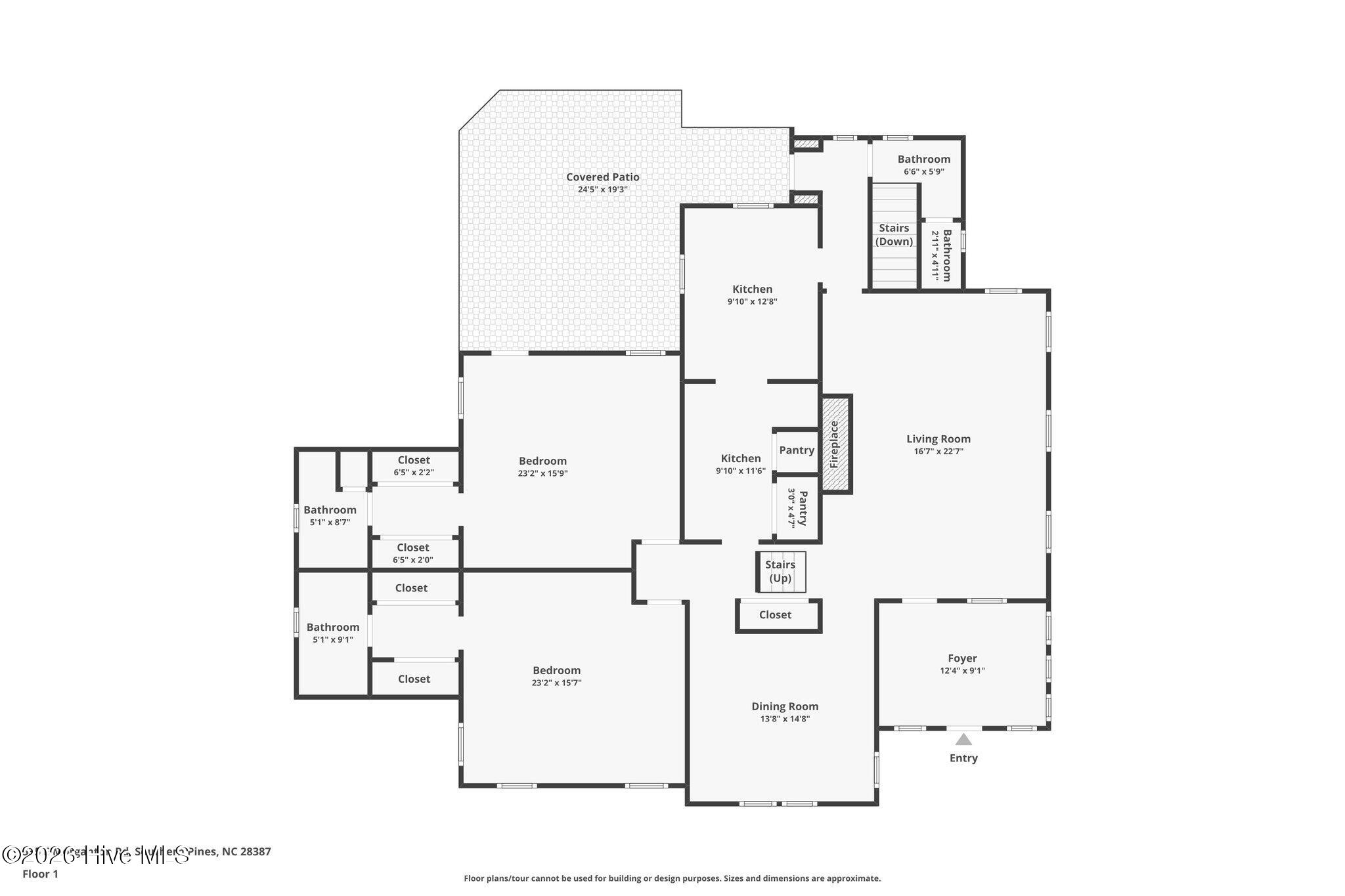 535 East Morganton Road Southern Pines, NC 28387 - Photo 63 of 64 main level floorplan