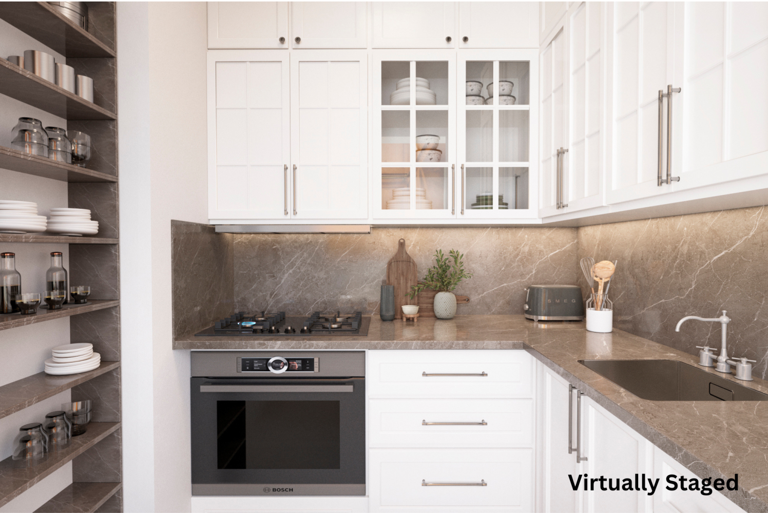 48 East 83rd Street, Unit GARDEN Manhattan, NY 10028 - Photo 5 of 16 a kitchen with stainless steel appliances granite countertop a sink stove and cabinets