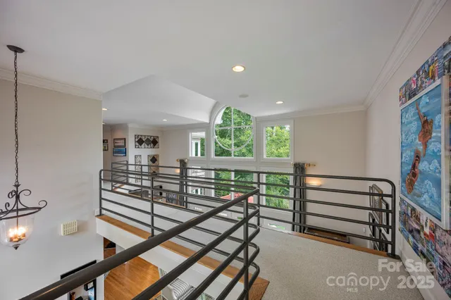 a view of entryway livingroom and hall