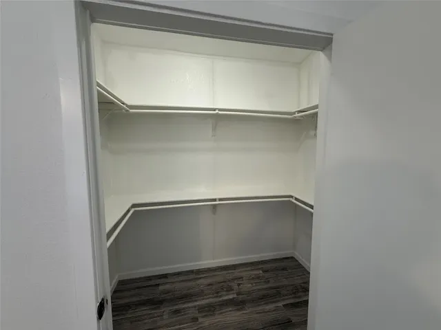 a refrigerator in a kitchen