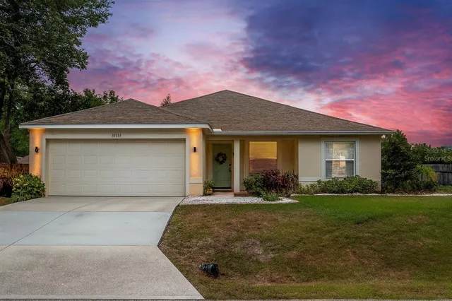 front view of house with yard