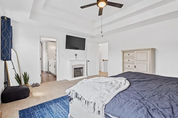 a view of a hallway with elevator