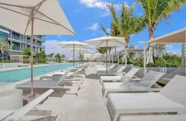 a front view of a multi story building