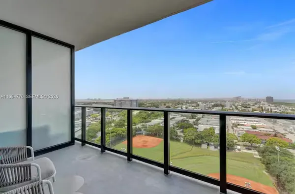 a view of mountain view from a balcony