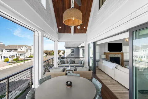 a very nice looking room with a large window
