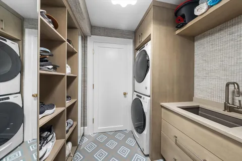 a close view of utility room