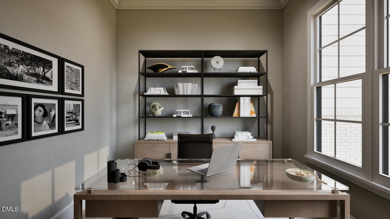 7429 Summer Tanager Trail Raleigh, NC 27614 - Photo 26 of 43 a view of a workspace with furniture and window