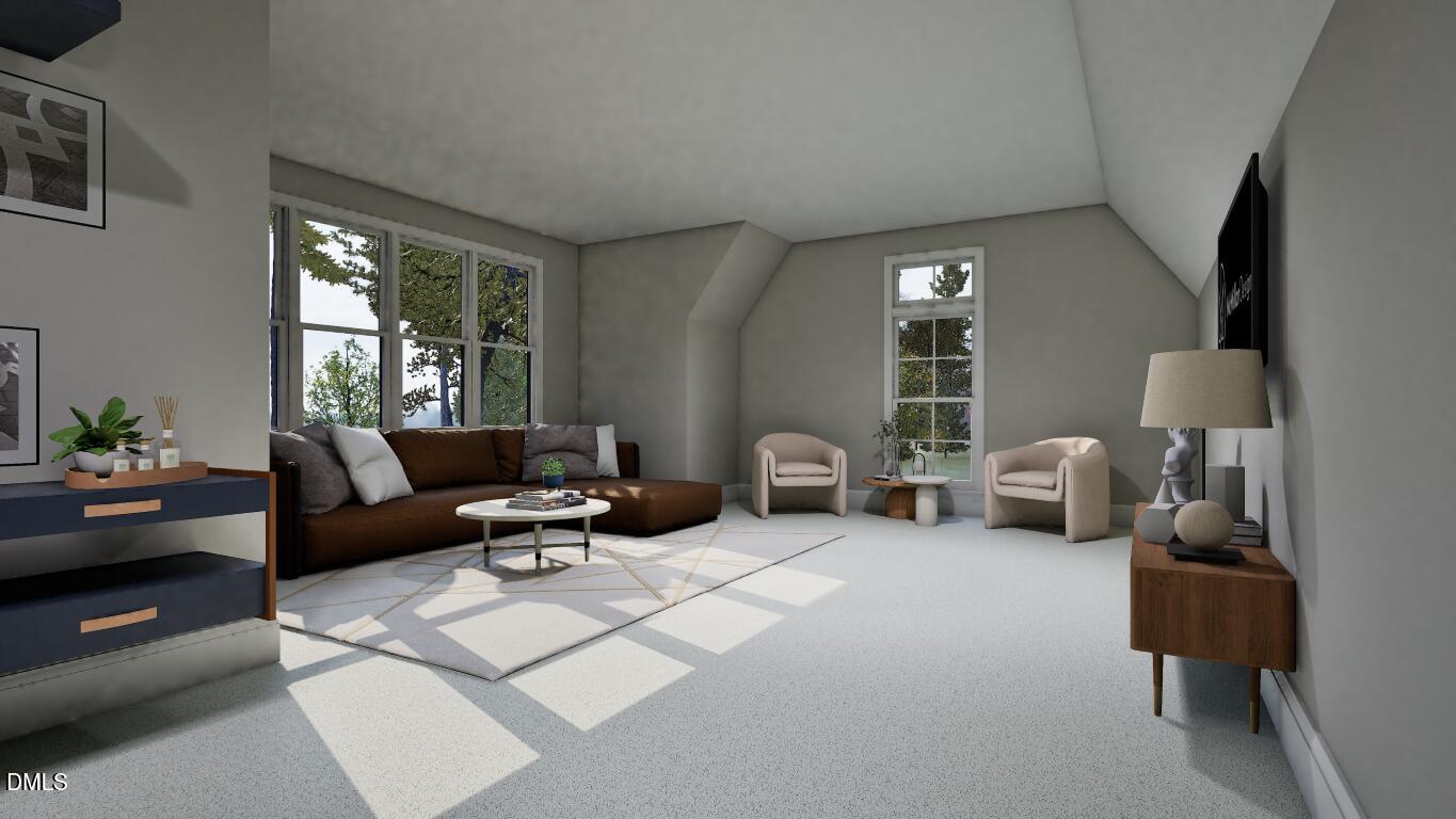 7429 Summer Tanager Trail Raleigh, NC 27614 - Photo 33 of 43 a living room with furniture and a large window