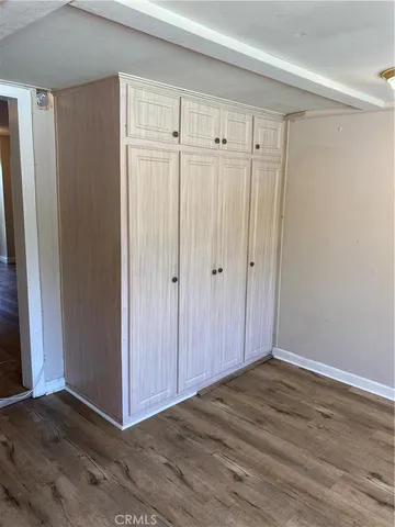 a view of a room with racks