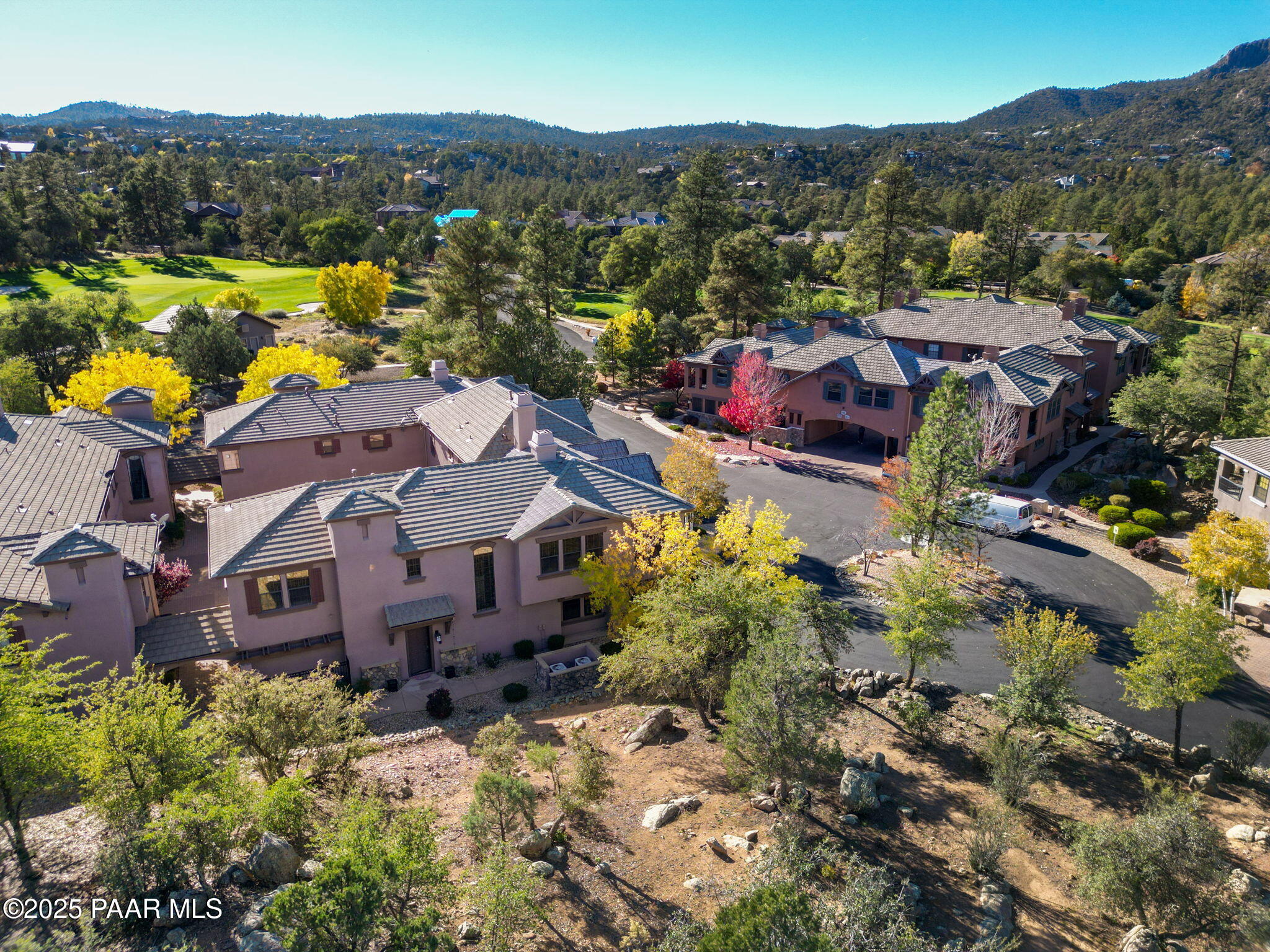 1716 Alpine Meadows Lane, Unit 305 Prescott, AZ 86303 - Photo 39 of 49 an aerial view of a house with a garden
