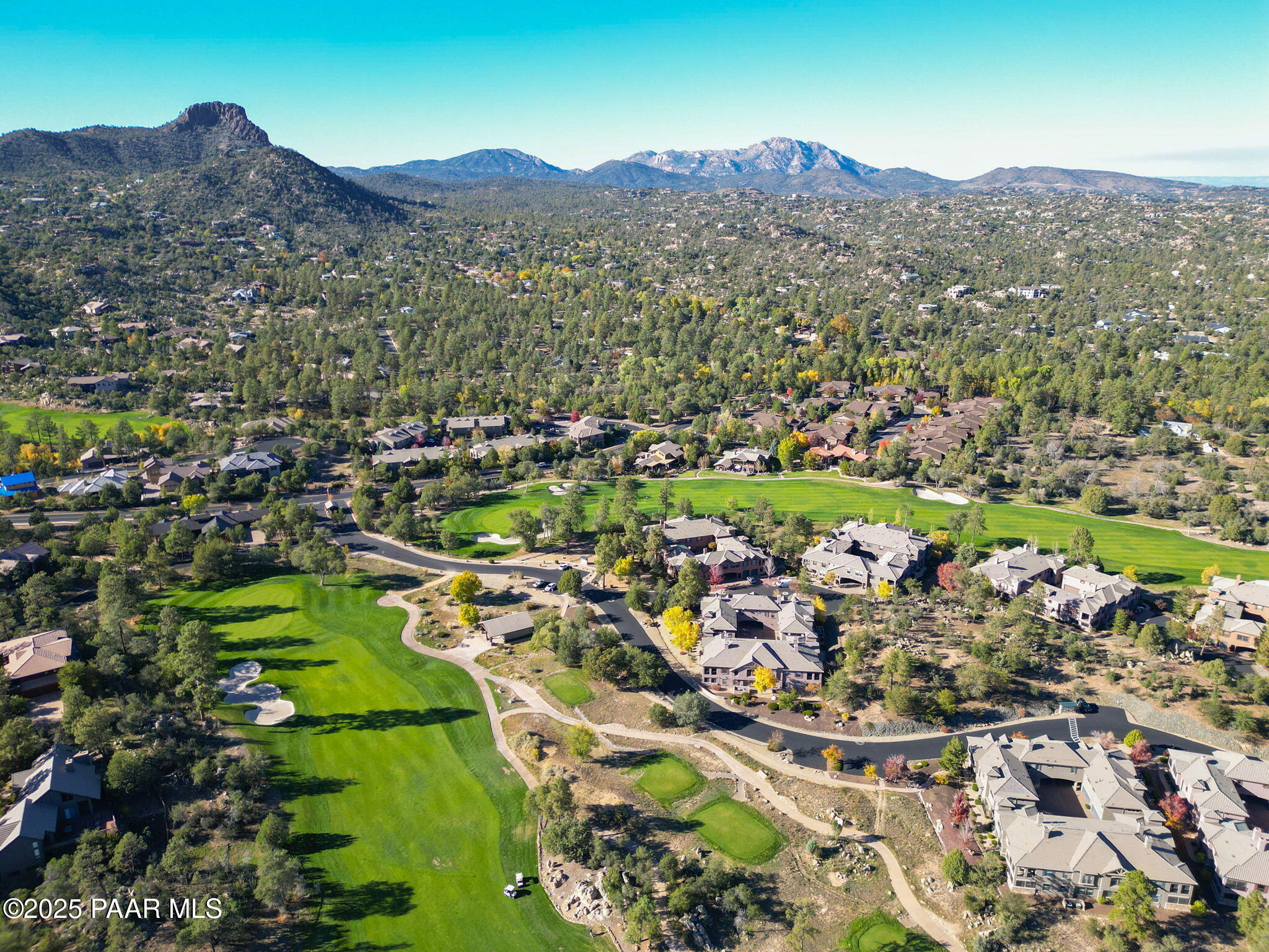 1716 Alpine Meadows Lane, Unit 305 Prescott, AZ 86303 - Photo 42 of 49 an aerial view of residential house and green space