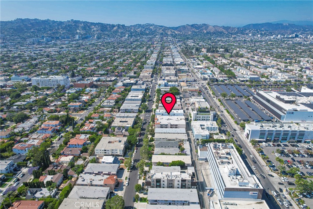 104 South Hayworth Avenue, Unit 204 Los Angeles, CA 90048 - Photo 36 of 52 an aerial view of residential houses with outdoor space