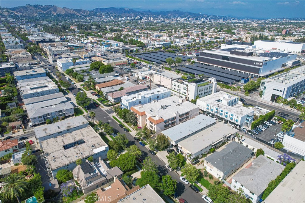 104 South Hayworth Avenue, Unit 204 Los Angeles, CA 90048 - Photo 39 of 52 an aerial view of a city with lots of residential buildings
