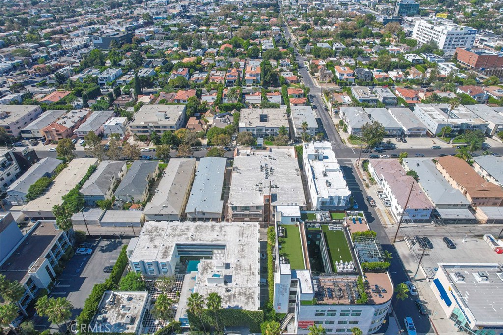 104 South Hayworth Avenue, Unit 204 Los Angeles, CA 90048 - Photo 46 of 52 an aerial view of residential houses with outdoor space