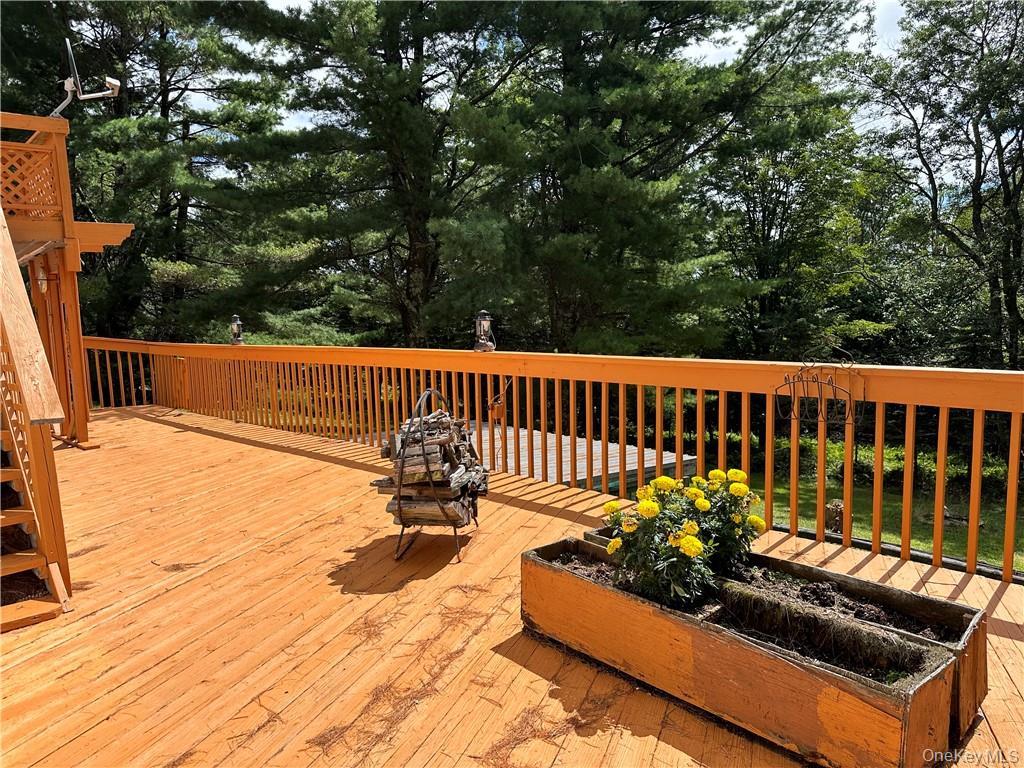 71 Kawlija Road Grahamsville, NY 12740 - Photo 16 of 16 a view of a bench in the roof deck