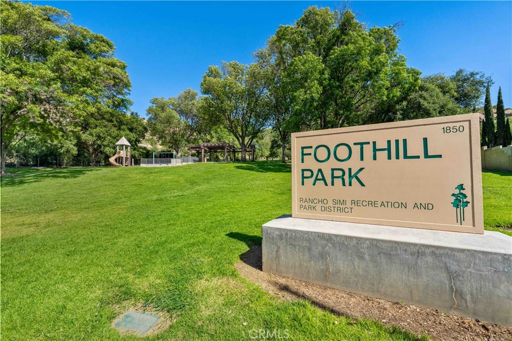 6664 Tapley Street Simi Valley, CA 93063 - Photo 29 of 31 Nearby Foothill neighborhood park