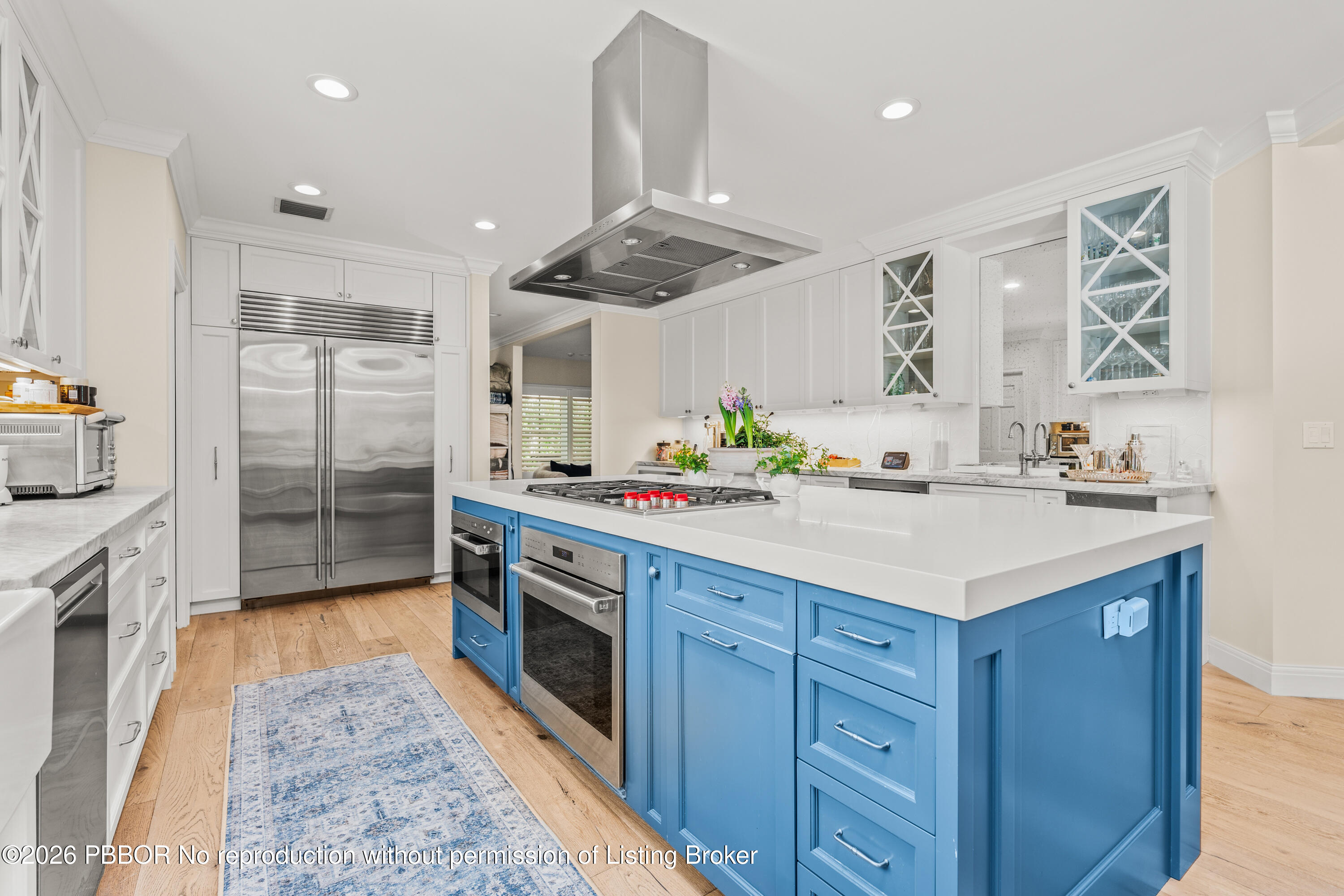 156 Dolphin Road Palm Beach, FL 33480 - Photo 6 of 21 a kitchen with granite countertop a sink stainless steel appliances and cabinets
