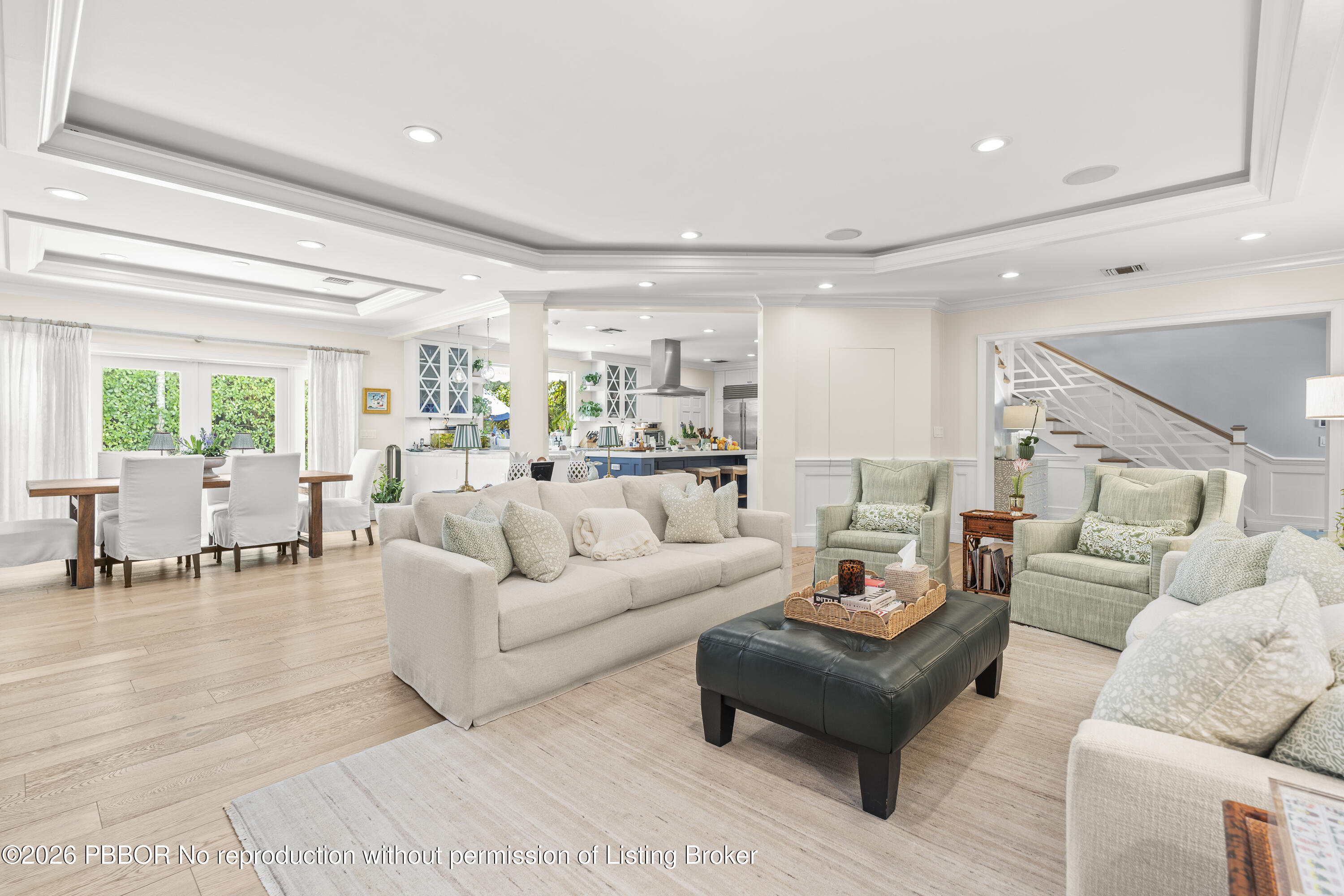 156 Dolphin Road Palm Beach, FL 33480 - Photo 7 of 21 a living room with furniture and a large window