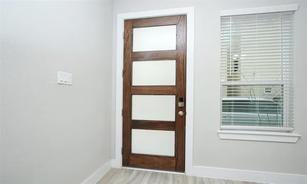 a view of front door