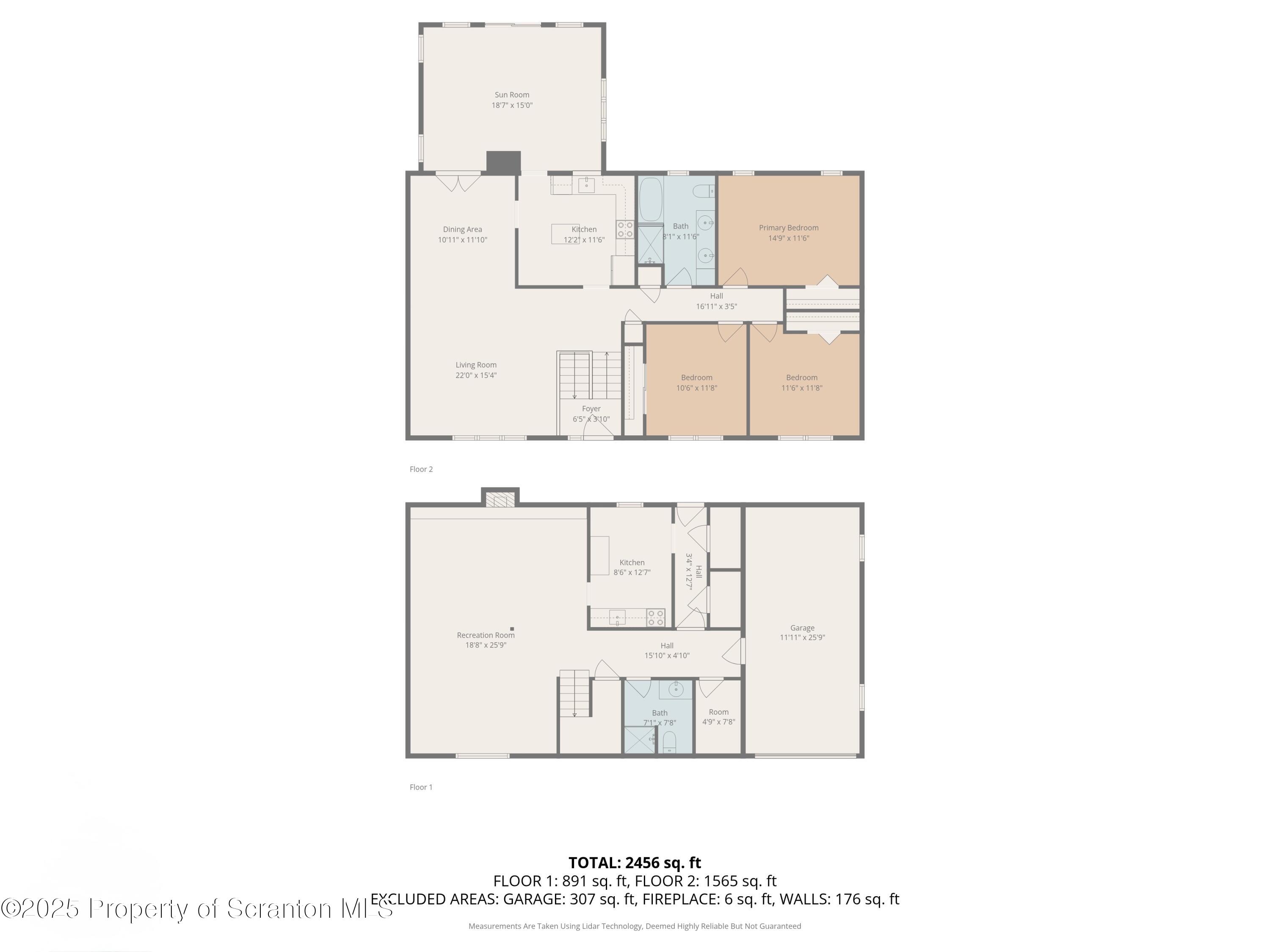 303 Drake Street Old Forge, PA 18518 - Photo 39 of 39 floorplan