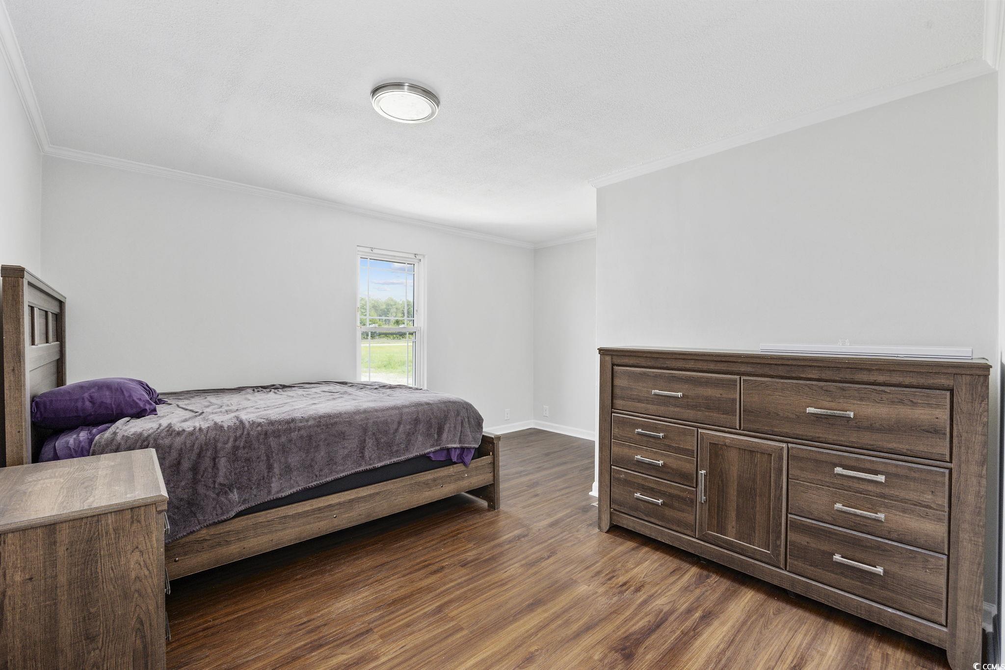 301 Duck Cove Road Conway, SC 29526 - Photo 20 of 25 Bathroom with vanity, ornamental molding, hardwood