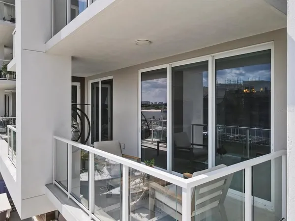 a view of an entryway with seating