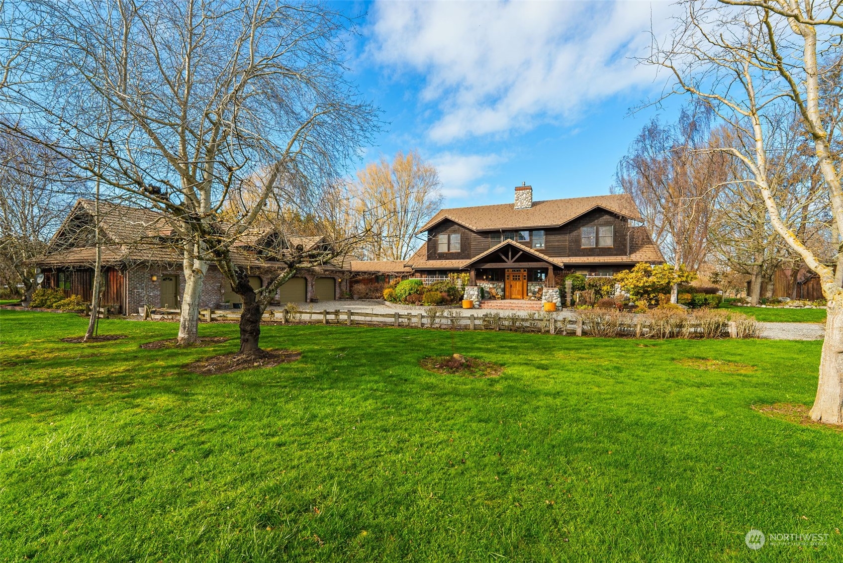 2325 Cays Road Sequim, WA 98382 - Photo 34 of 36 a view of a house with a big yard