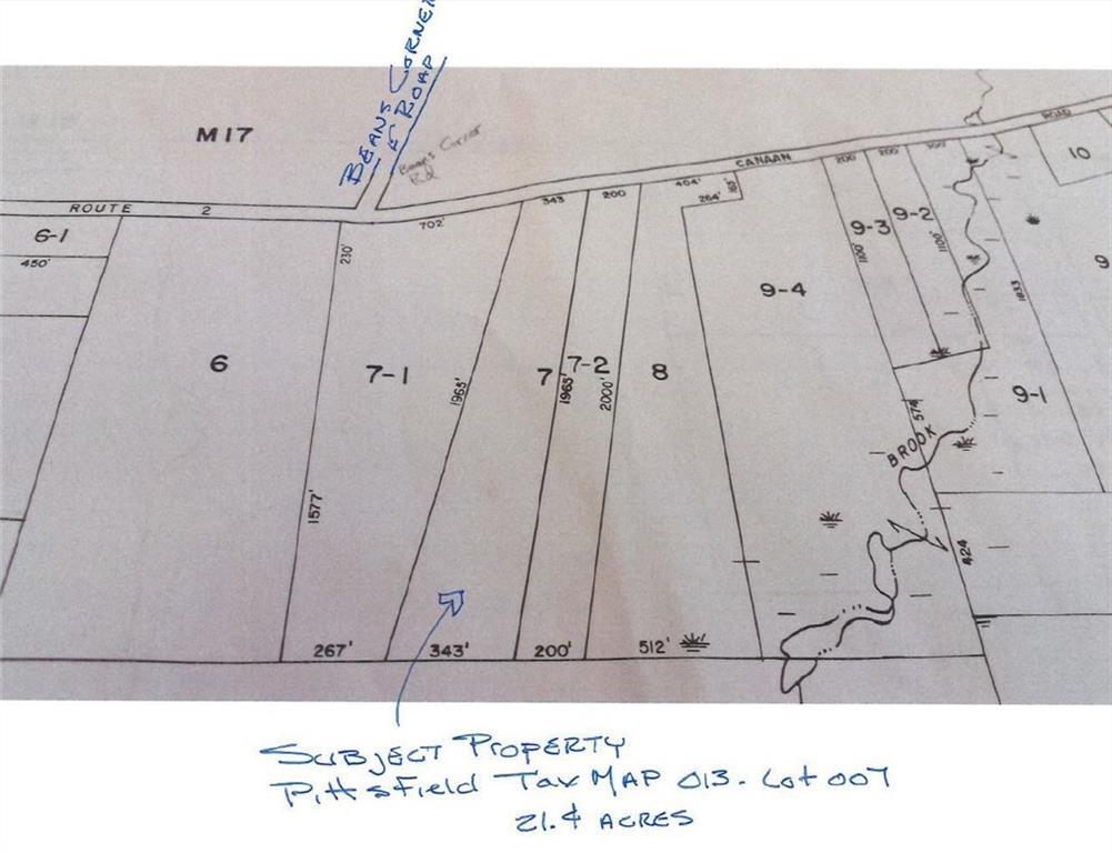Map 13-lot Map 13-lot Canaan (rt2) Road Pittsfield, ME 04967 - Photo 3 of 3 Tax Map