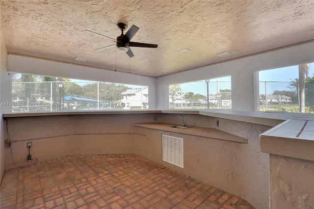 a view of a lake from balcony