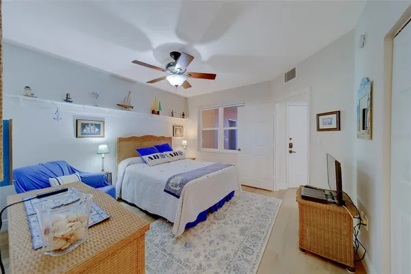 a view of beach and an outdoor space