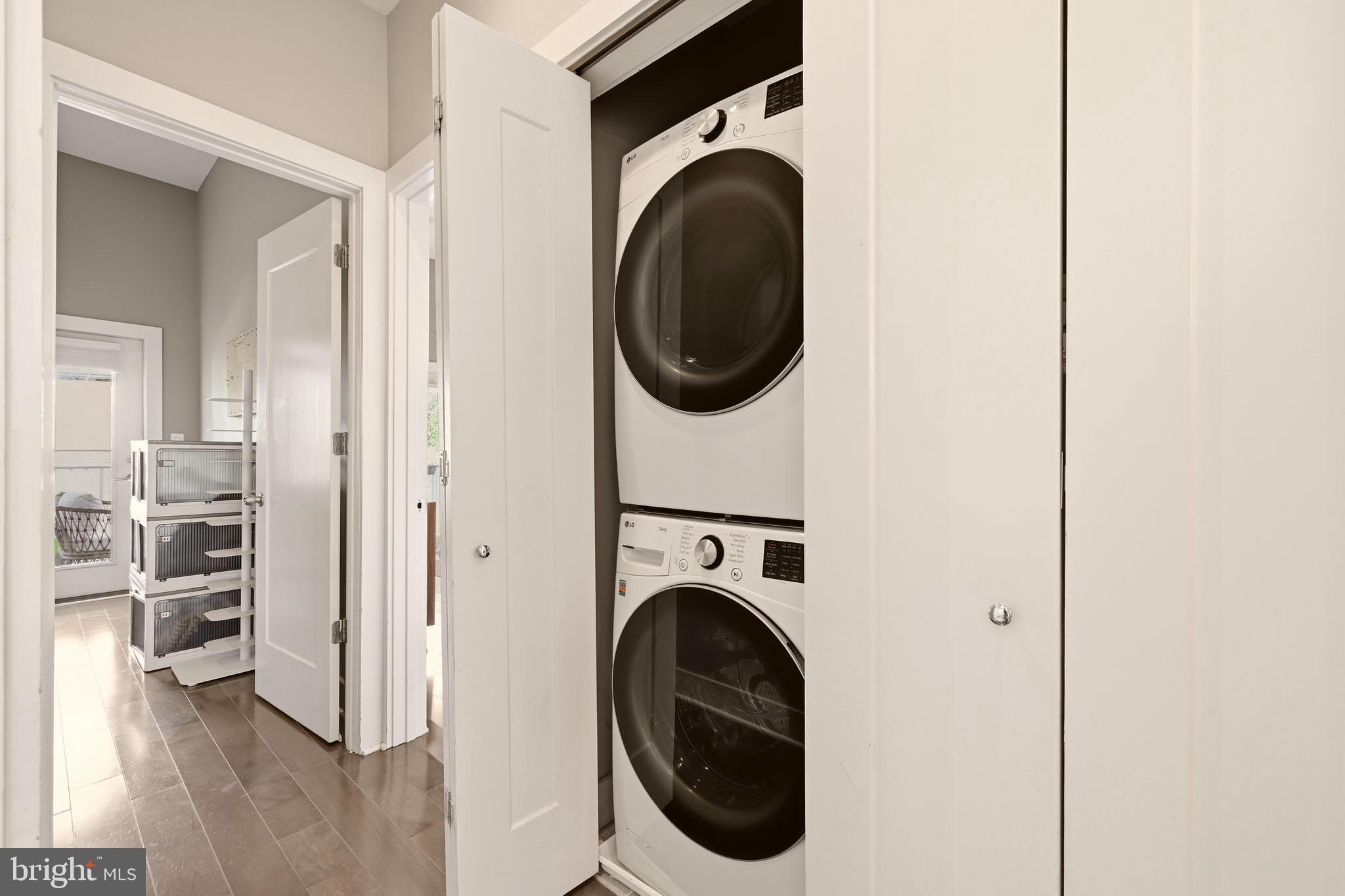 630 14th Street Northeast, Unit 5 Washington, DC 20002 - Photo 19 of 24 a utility room with dryer and washer