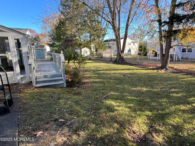 a view of outdoor space with garden
