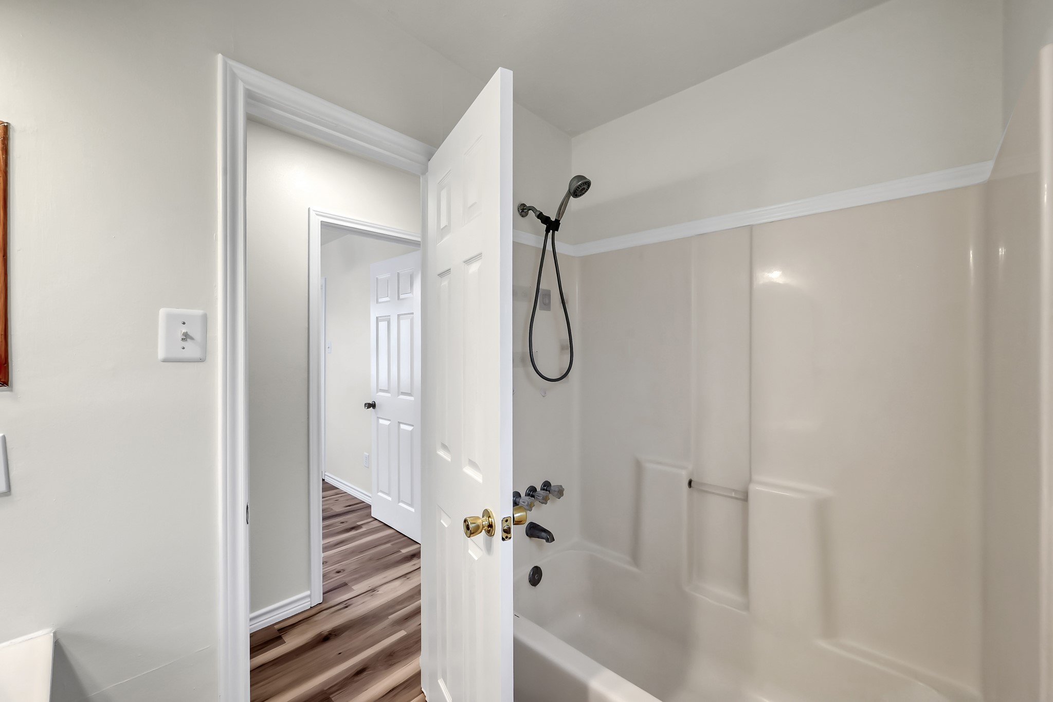 6 Hollow Forest Trinity, TX 75862 - Photo 33 of 38 a bathroom with a glass shower door