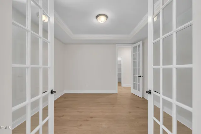 a view of an empty room