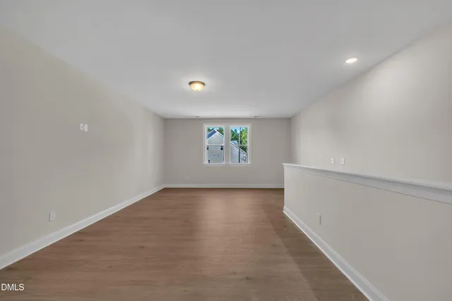 an empty room with window