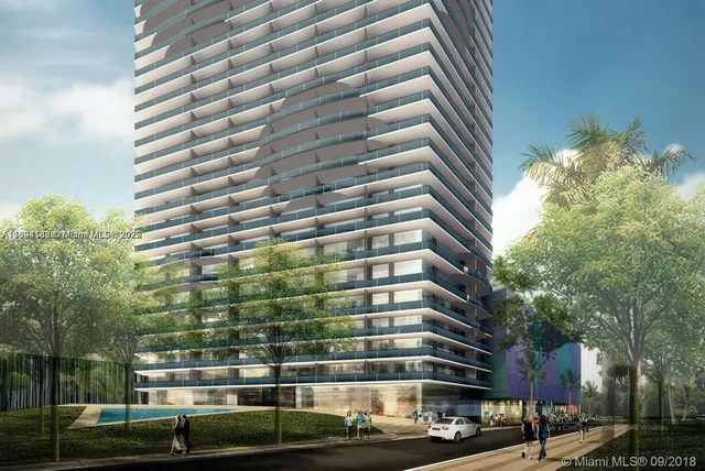 a front view of a building