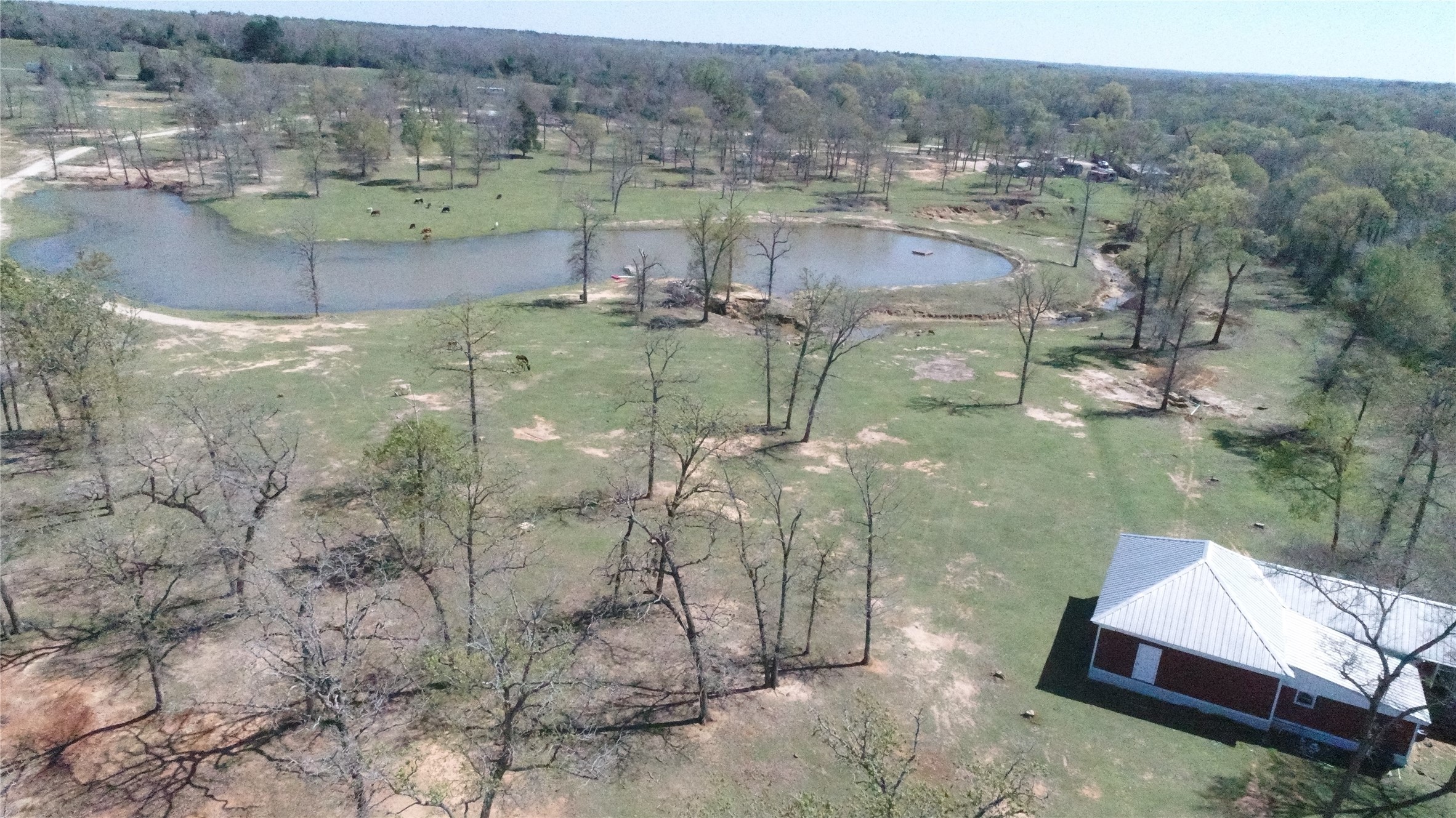 8773 I-45 Street South Centerville, TX 75833 - Photo 2 of 35 an aerial view of residential houses with outdoor space