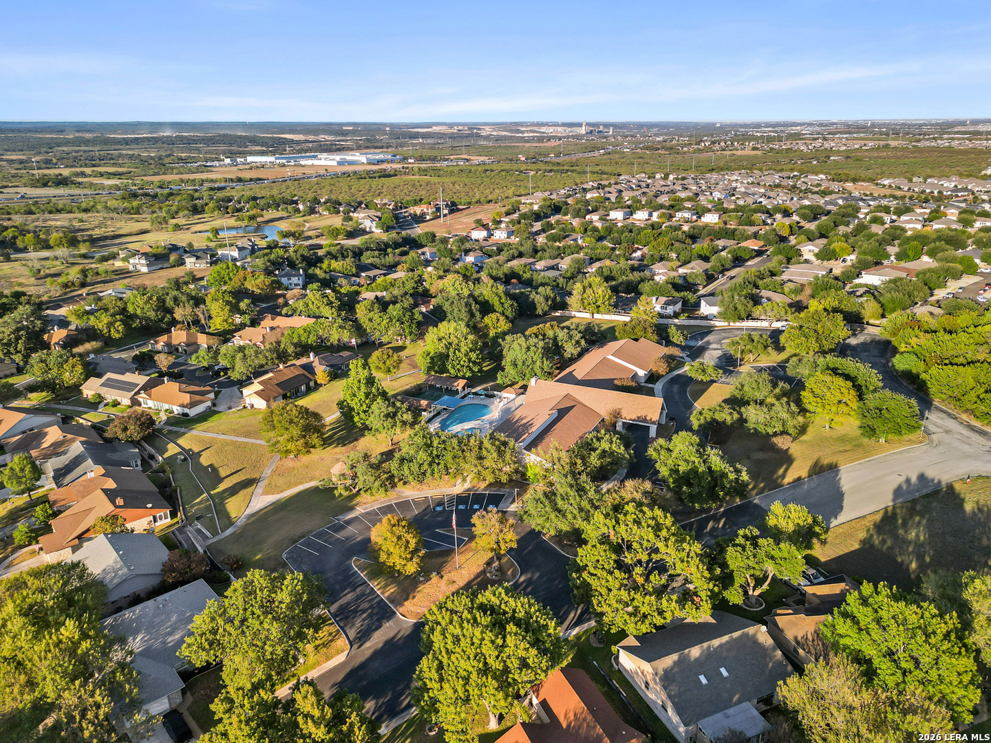 3620 Chestnut Court Cibolo, TX 78108 - Photo 41 of 45 an aerial view of residential building and lake