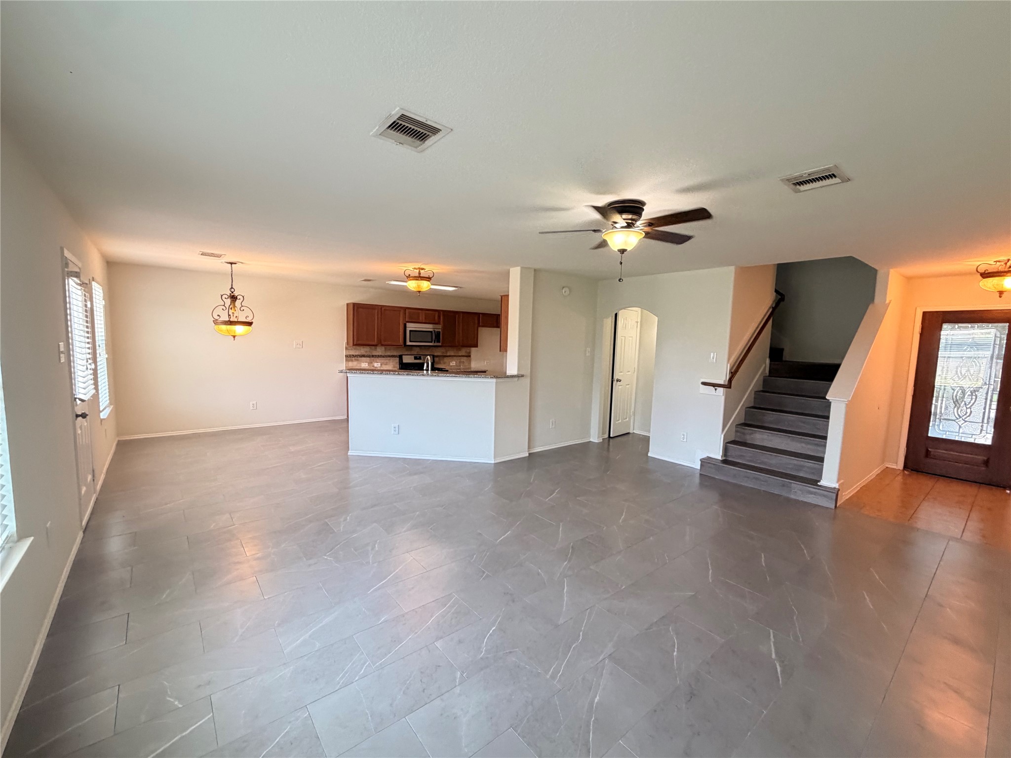7419 Morgan Ranch Trail Humble, TX 77338 - Photo 3 of 18 Large living room with tile floors