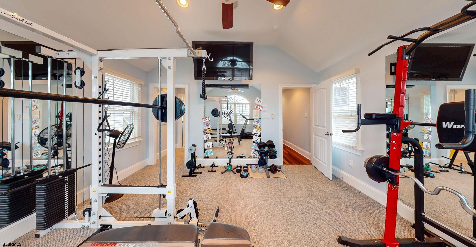 53 Bay Road Ocean City, NJ 08226 - Photo 50 of 68 a view of a room with gym equipment