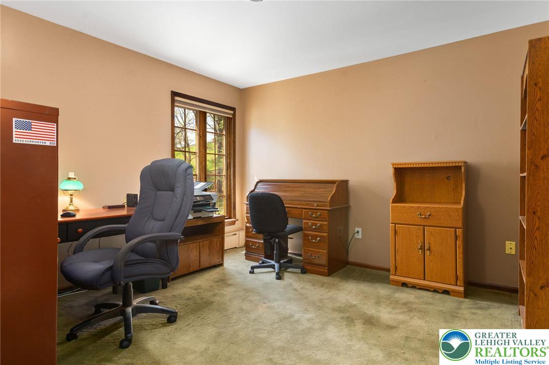 79 Country Club Road Ashland, PA 17921 - Photo 31 of 47 a view of a workspace with furniture and a window