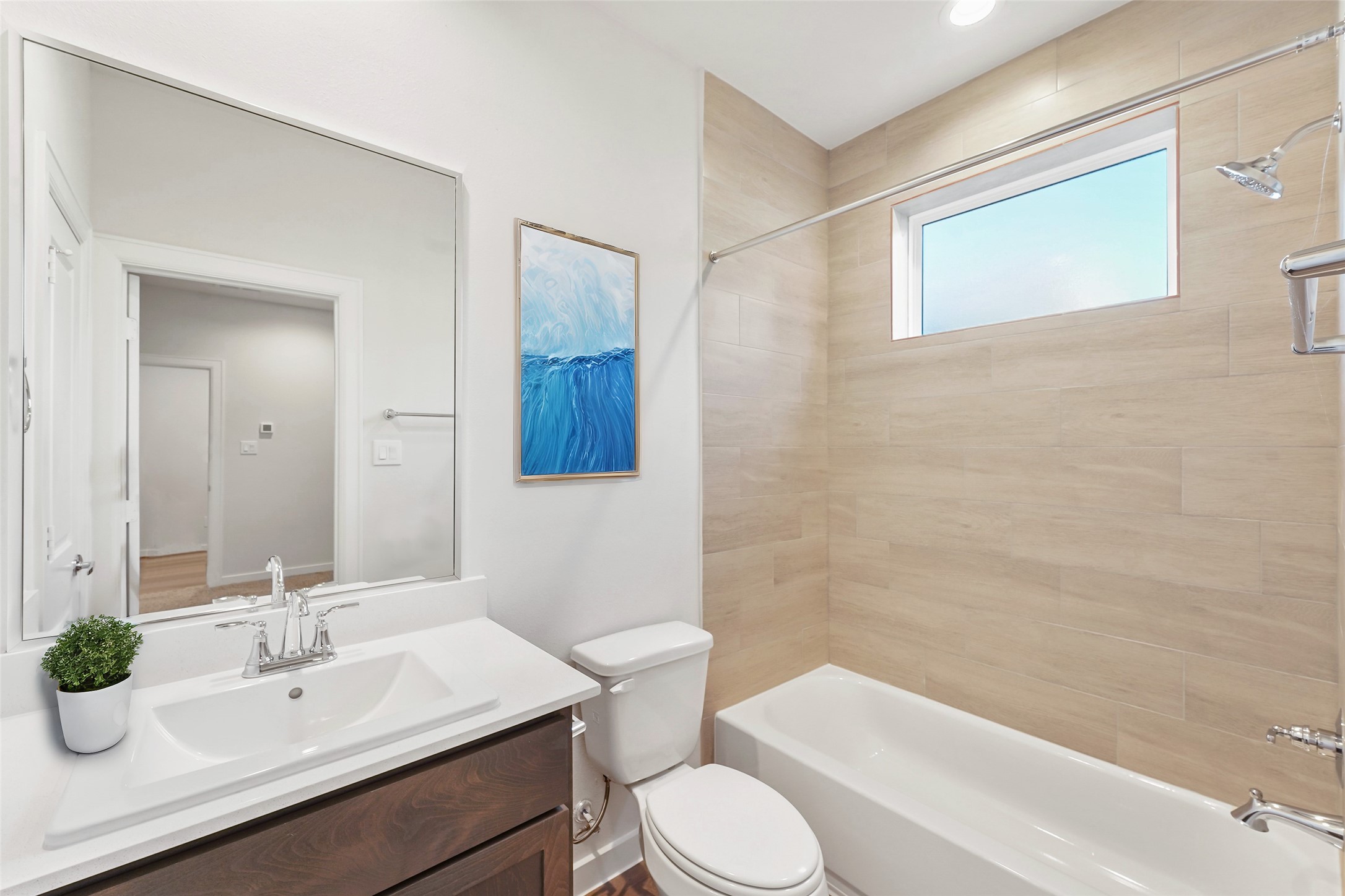 1013 Erin Street, Unit V Houston, TX 77009 - Photo 4 of 25 a bathroom with a sink a toilet and shower